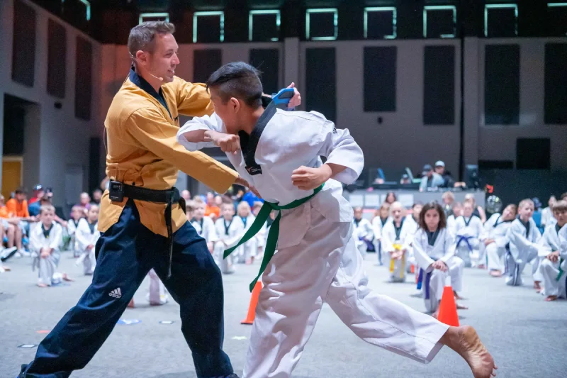 Children practicing martial arts in Lakewood Ranch, developing lifelong discipline, focus, and self-respect.